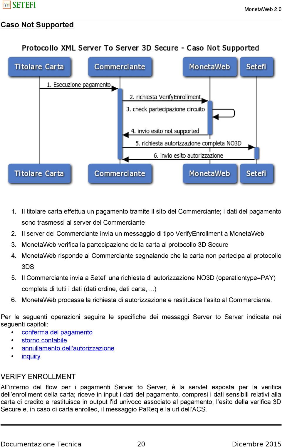 MonetaWeb risponde al Commerciante segnalando che la carta non partecipa al protocollo 3DS 5.