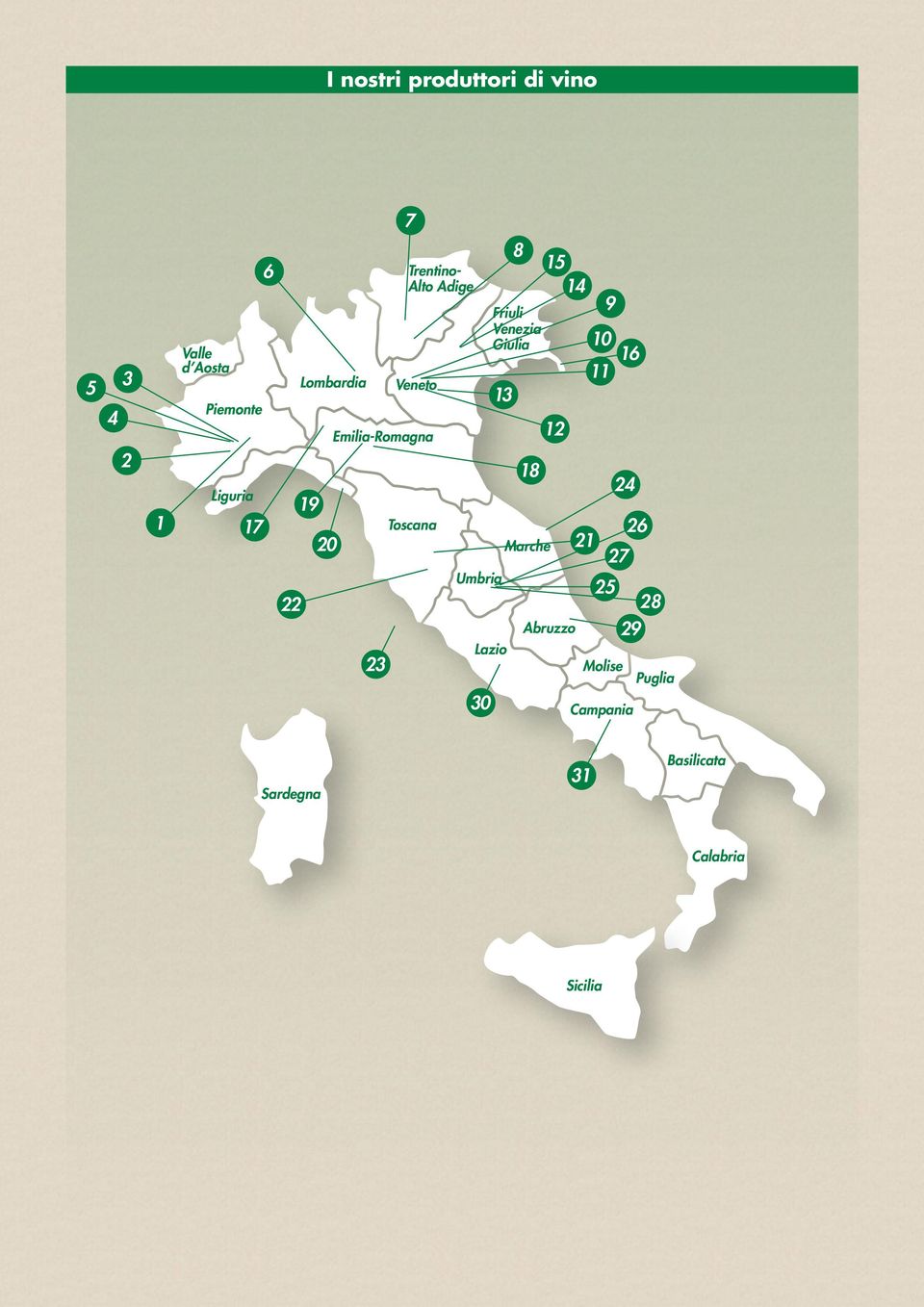 Calabria I nostri produttori di vino 1 2 3 4 7 8 11 9 12 13 14 15 16 17 18 20