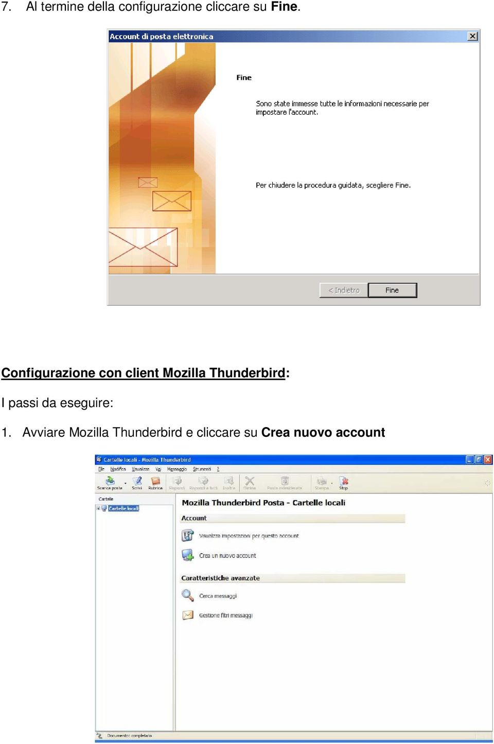 Configurazione con client Mozilla