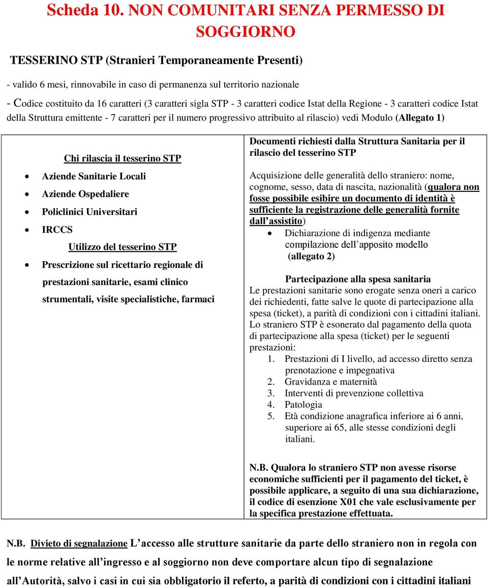 caratteri (3 caratteri sigla STP - 3 caratteri codice Istat della Regione - 3 caratteri codice Istat della Struttura emittente - 7 caratteri per il numero progressivo attribuito al rilascio) vedi