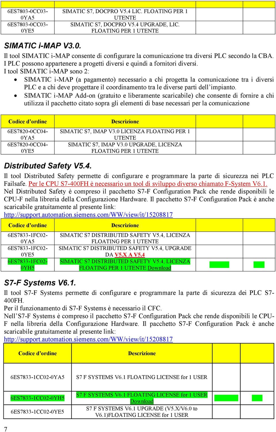 I tool SIMATIC i-map sono 2: SIMATIC i-map (a pagamento) necessario a chi progetta la comunicazione tra i diversi PLC e a chi deve progettare il coordinamento tra le diverse parti dell impianto.