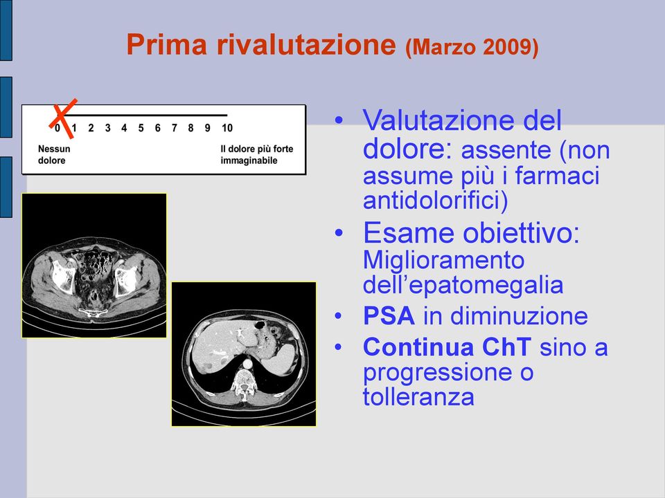 antidolorifici Esame obiettivo: Miglioramento dell