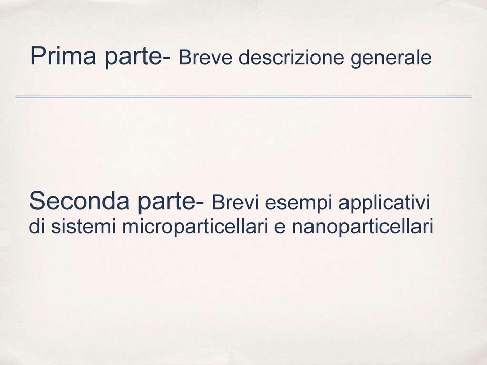 esempi applicativi di sistemi