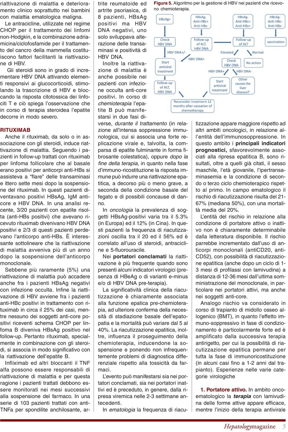 facilitanti la riattivazione di HBV.