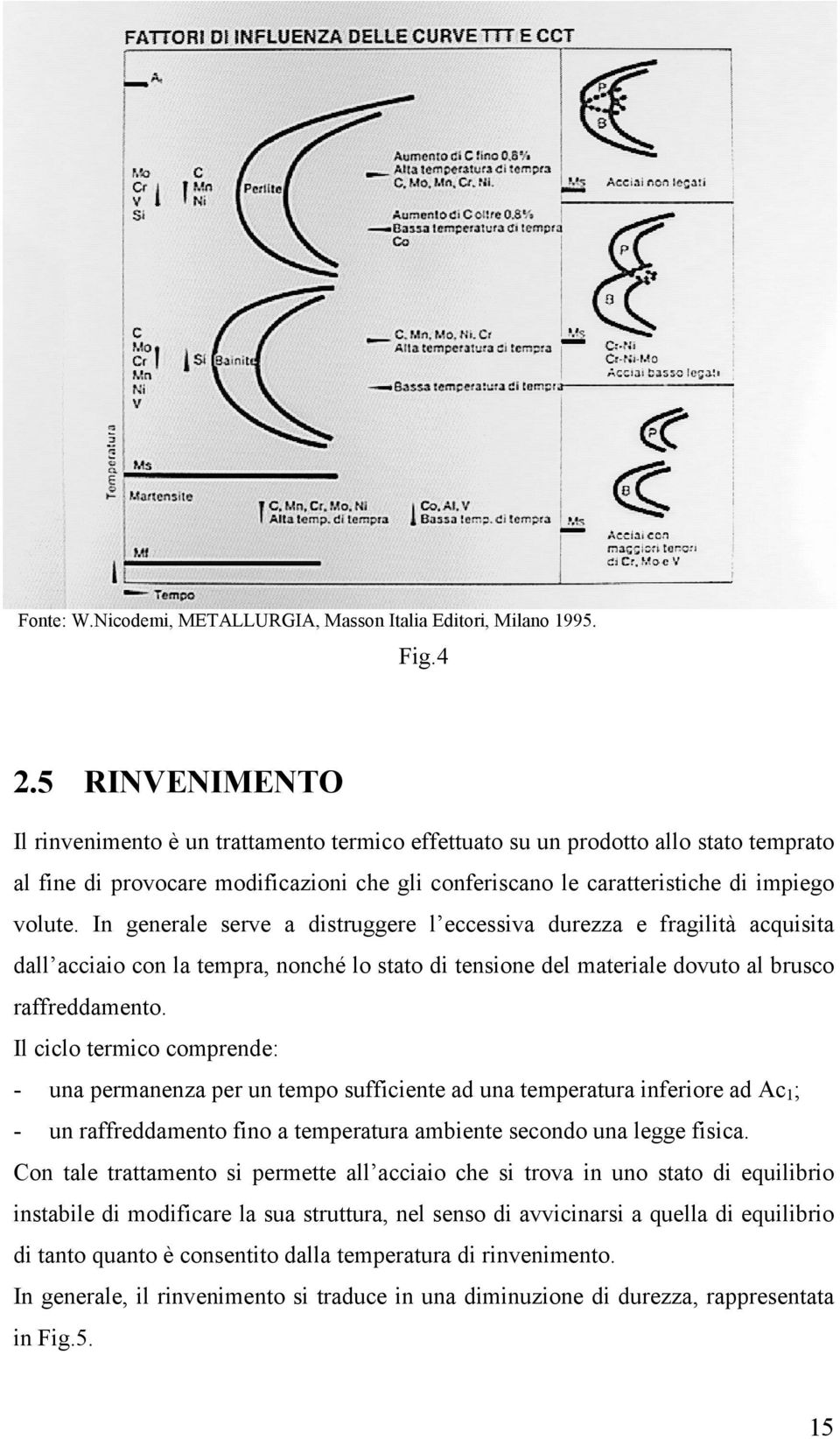 In generale serve a distruggere l eccessiva durezza e fragilità acquisita dall acciaio con la tempra, nonché lo stato di tensione del materiale dovuto al brusco raffreddamento.