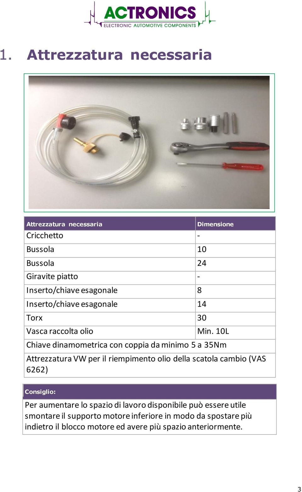 10L Chiave dinamometrica con coppia da minimo 5 a 35Nm Attrezzatura VW per il riempimento olio della scatola cambio (VAS 6262)