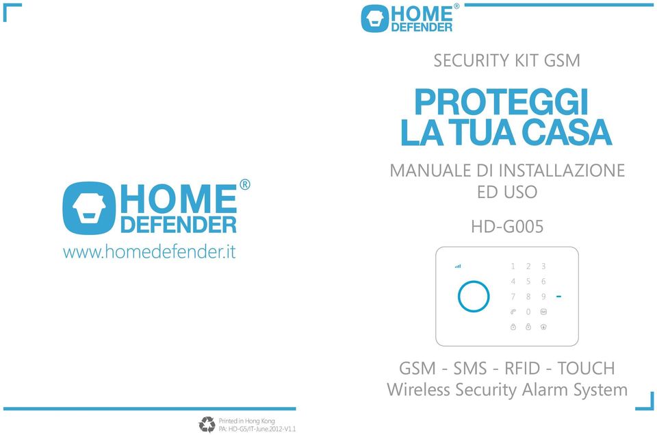 RFID - TOUCH Wireless Security Alarm