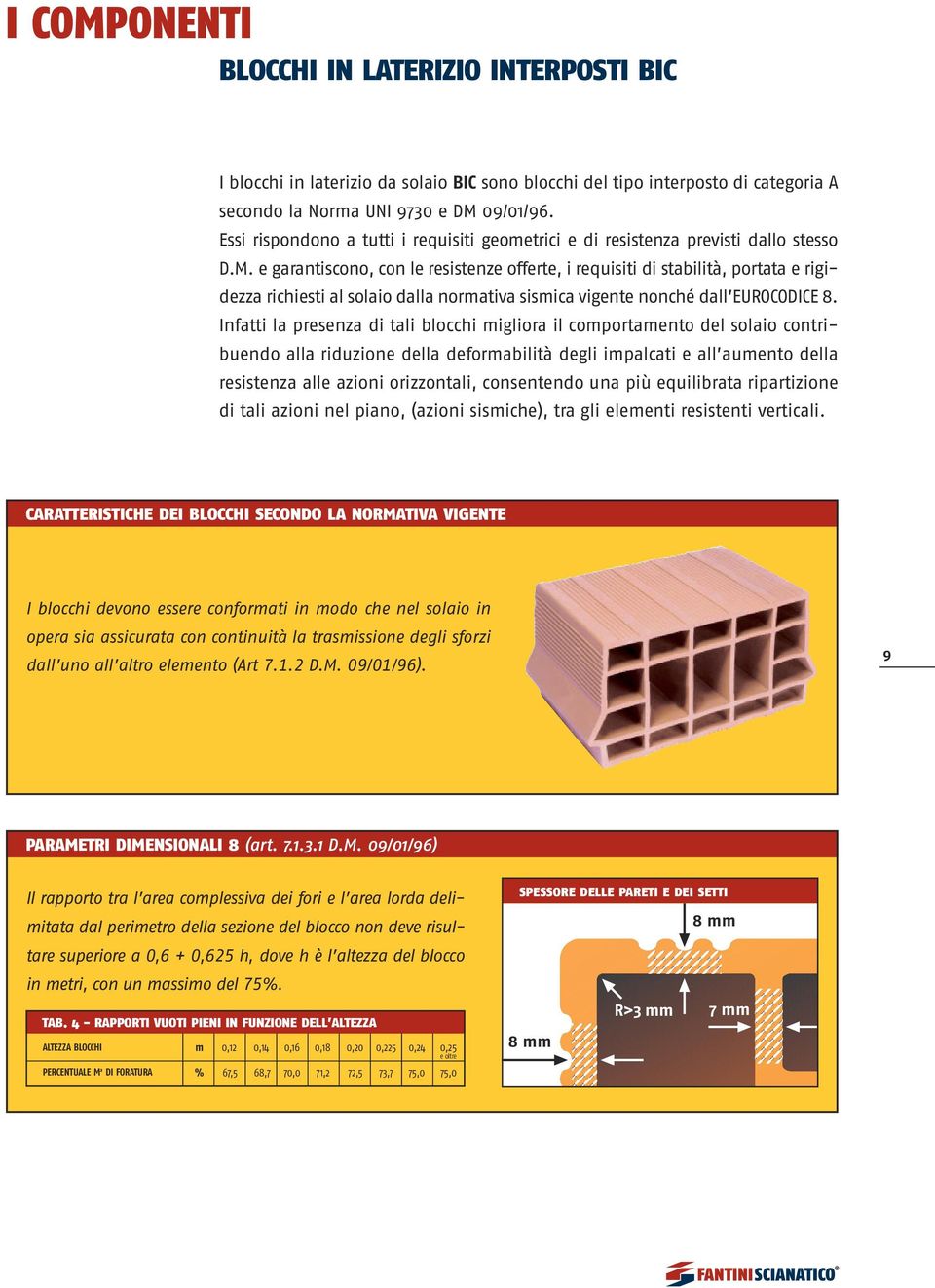 e garantiscono, con le resistenze offerte, i requisiti di stabilità, portata e rigidezza richiesti al solaio dalla normativa sismica vigente nonché dall EUROCODICE 8.