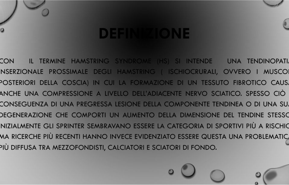 SPESSO CIÒ ONSEGUENZA DI UNA PREGRESSA LESIONE DELLA COMPONENTE TENDINEA O DI UNA SUA EGENERAZIONE CHE COMPORTI UN AUMENTO DELLA DIMENSIONE DEL TENDINE STESSO