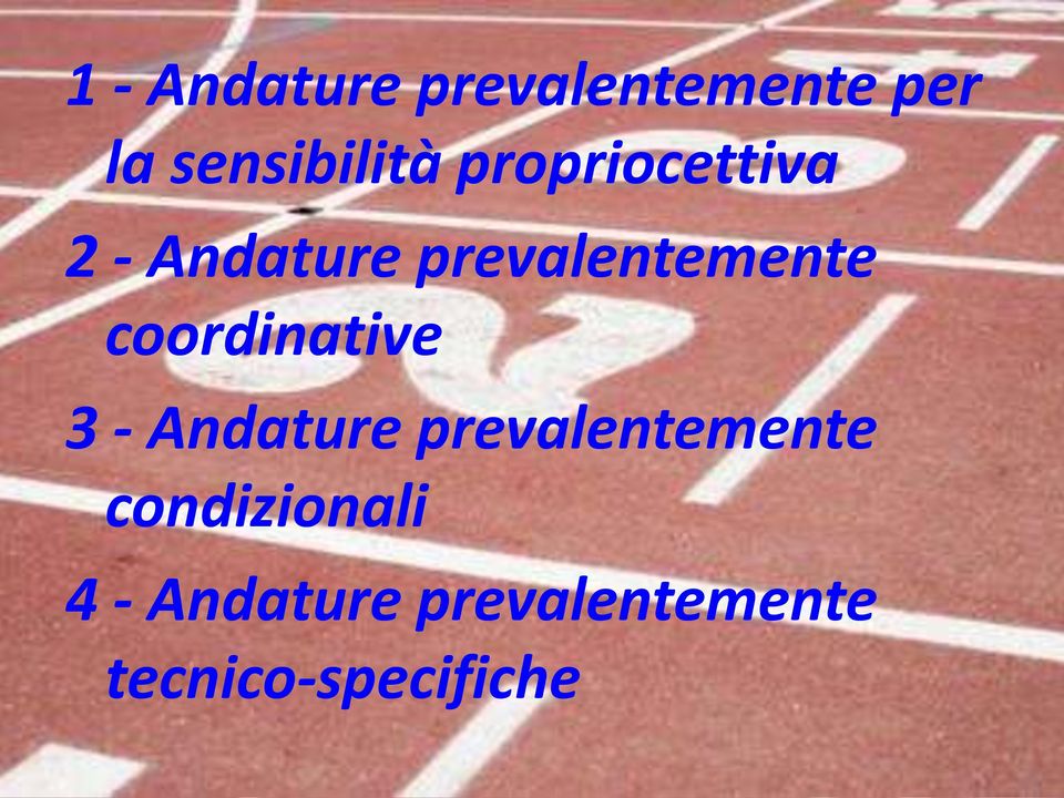 coordinative 3 - Andature prevalentemente