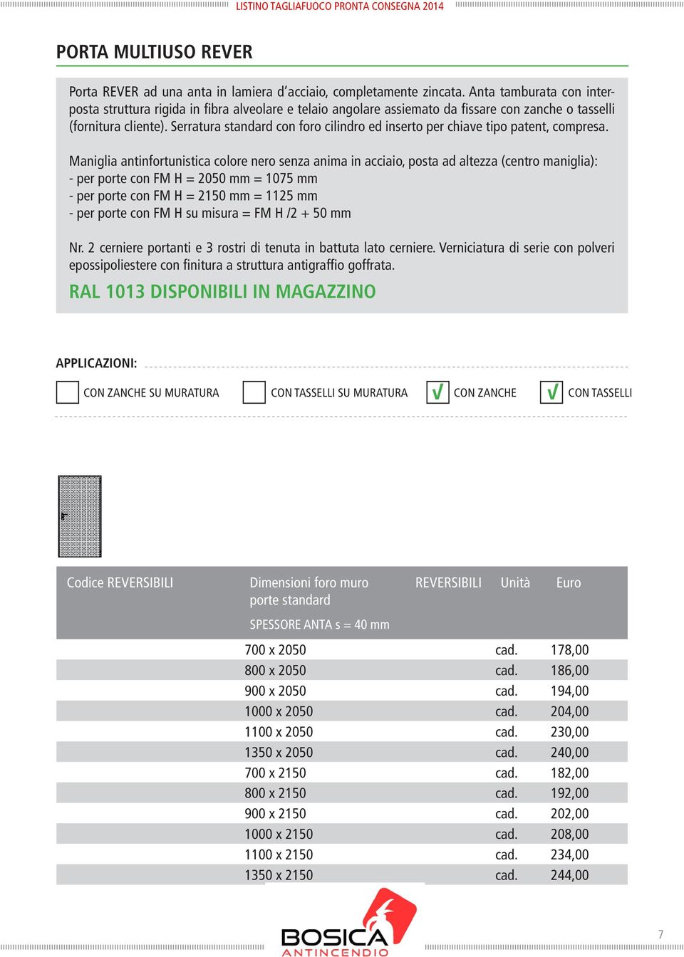 Serratura standard con foro cilindro ed inserto per chiave tipo patent, compresa.