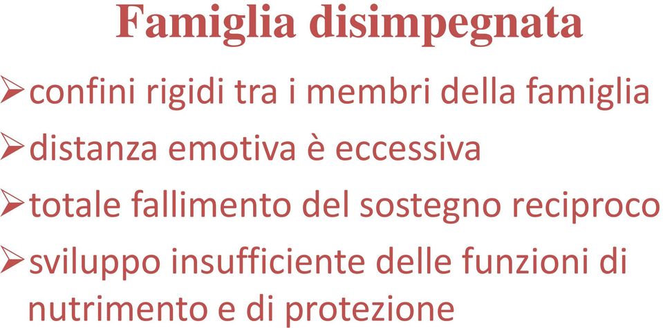 fallimento del sostegno reciproco sviluppo