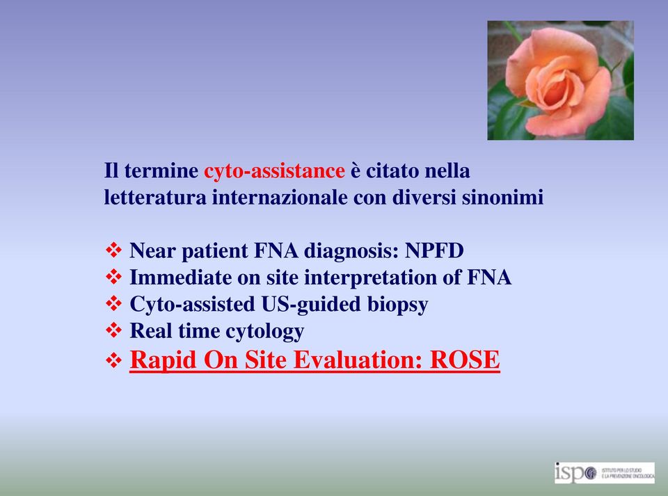 diagnosis: NPFD Immediate on site interpretation of FNA