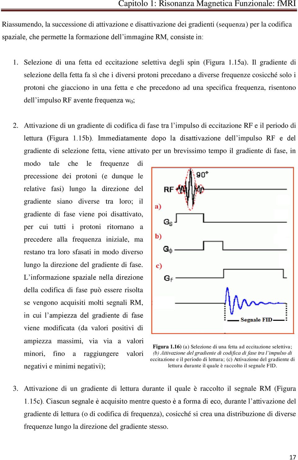 Il gradiente di selezione della fetta fa sì che i diversi protoni precedano a diverse frequenze cosicché solo i protoni che giacciono in una fetta e che precedono ad una specifica frequenza,