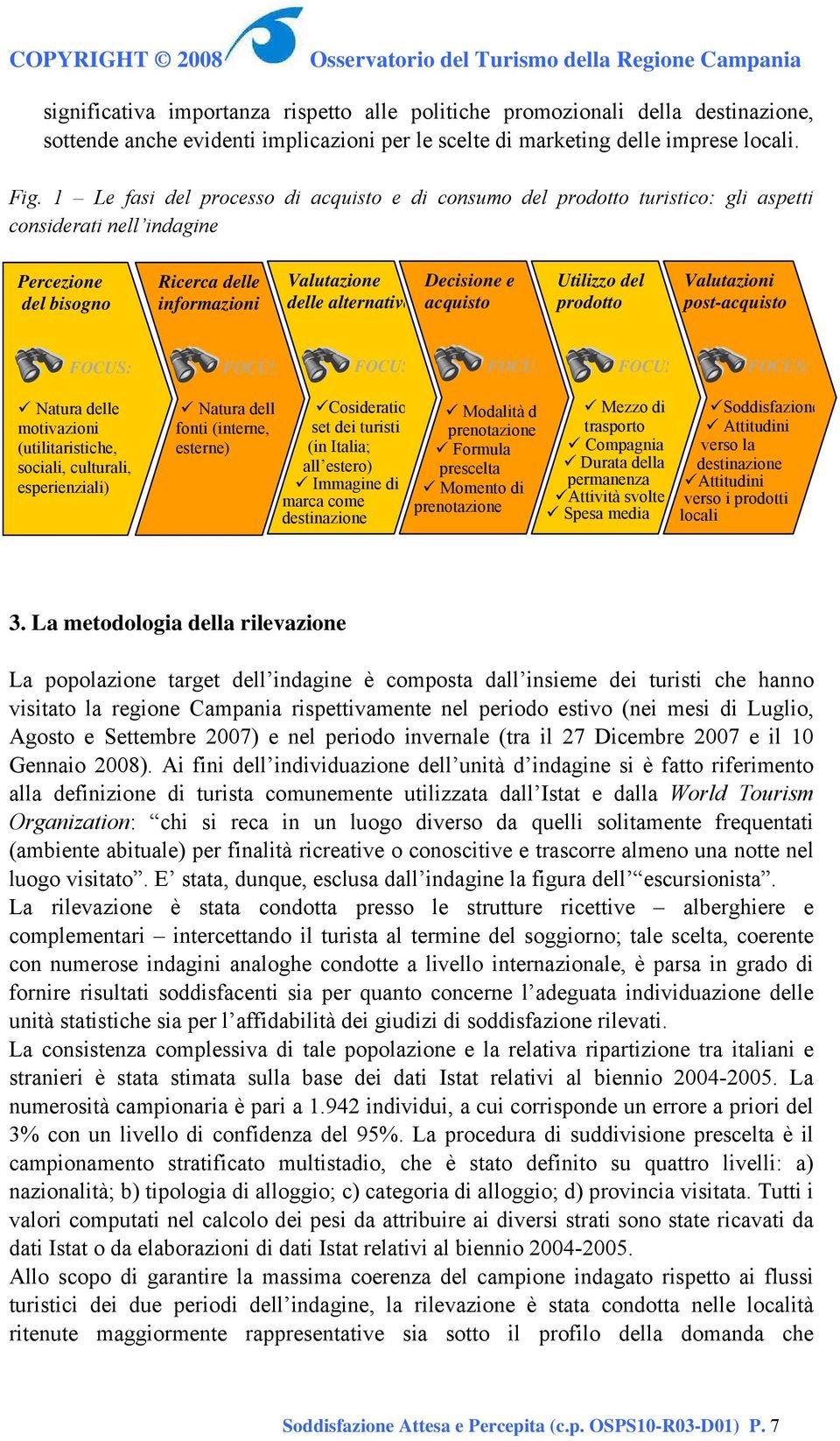 e acquisto Utilizzo del prodotto Valutazioni post-acquisto FOCUS: FOCUS FOCUS FOCUS FOCUS FOCUS: Natura delle motivazioni (utilitaristiche, sociali, culturali, esperienziali) Natura dell fonti