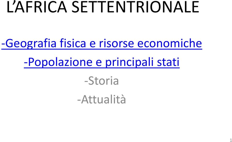 economiche -Popolazione e