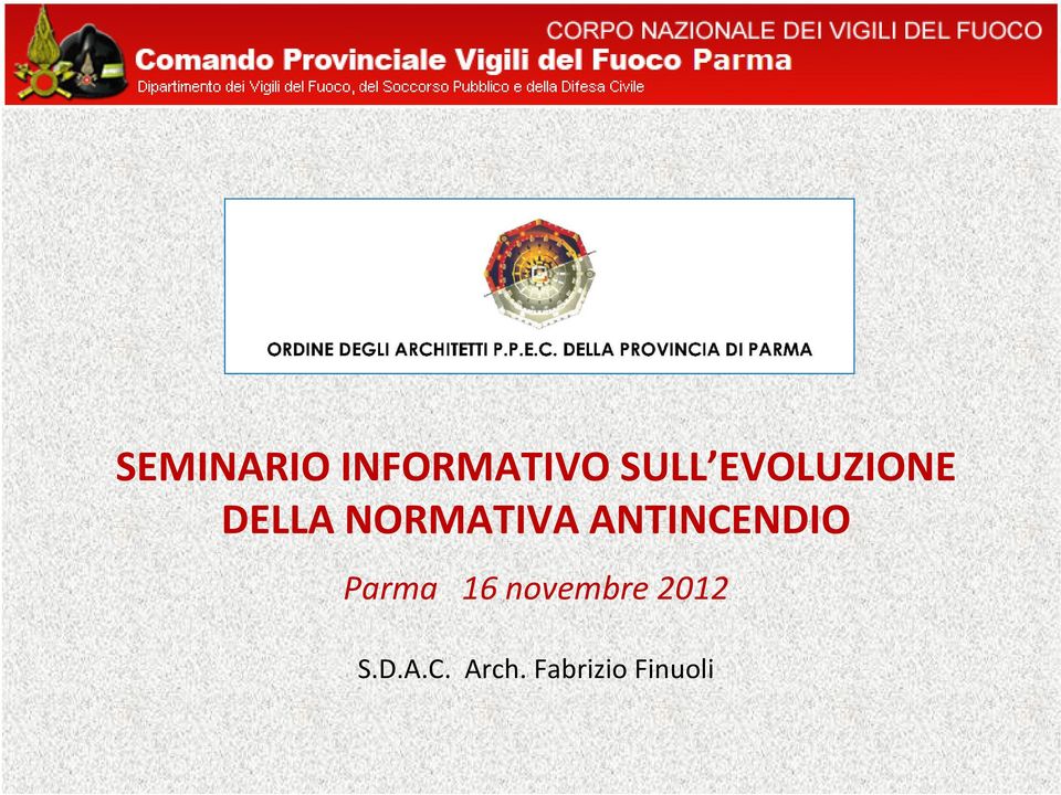 ANTINCENDIO Parma 16 novembre
