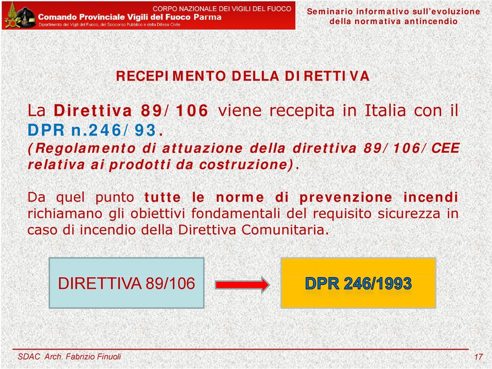 (Regolamento di attuazione della direttiva 89/106/CEE relativa ai prodotti da costruzione).