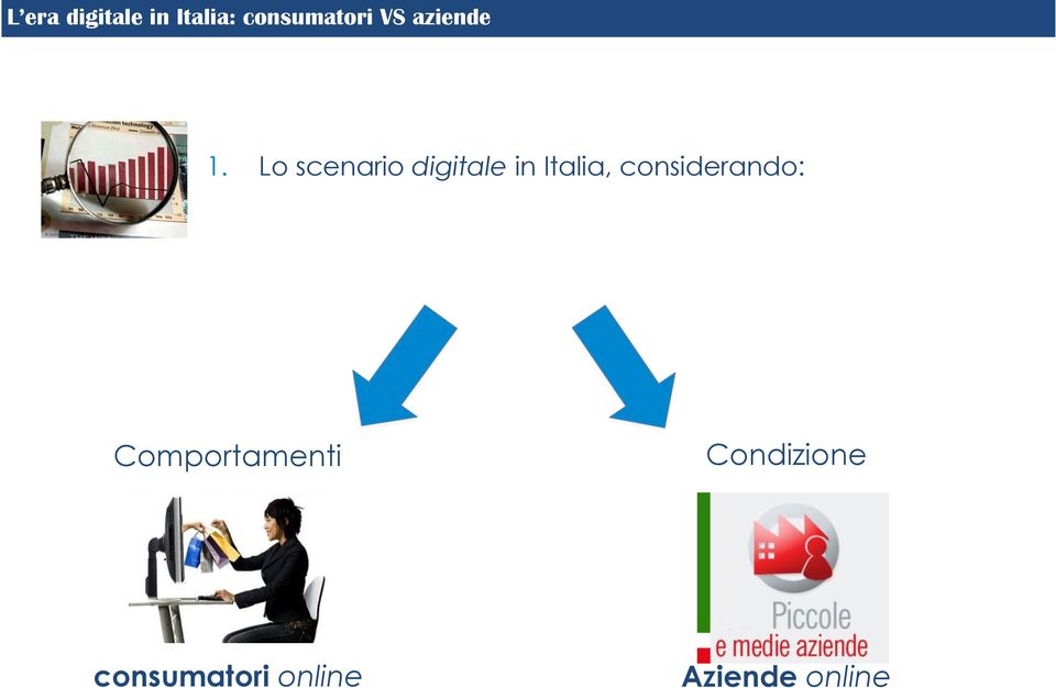 Lo scenario digitale in Italia,