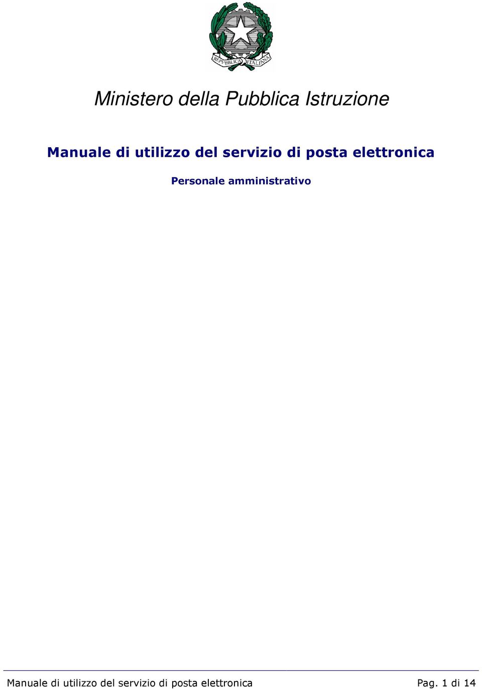 Personale amministrativo Manuale  Pag.