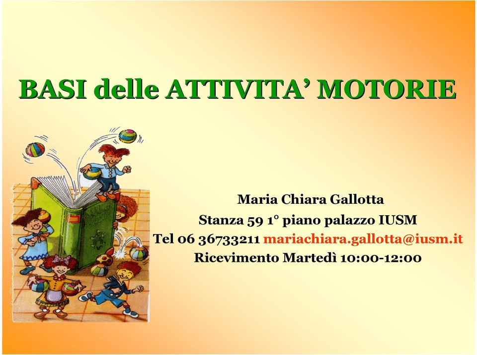 palazzo IUSM Tel 06 36733211