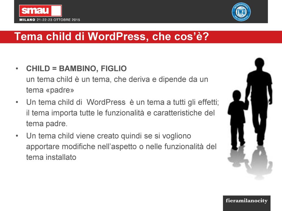 tema child di WordPress è un tema a tutti gli effetti; il tema importa tutte le funzionalità e