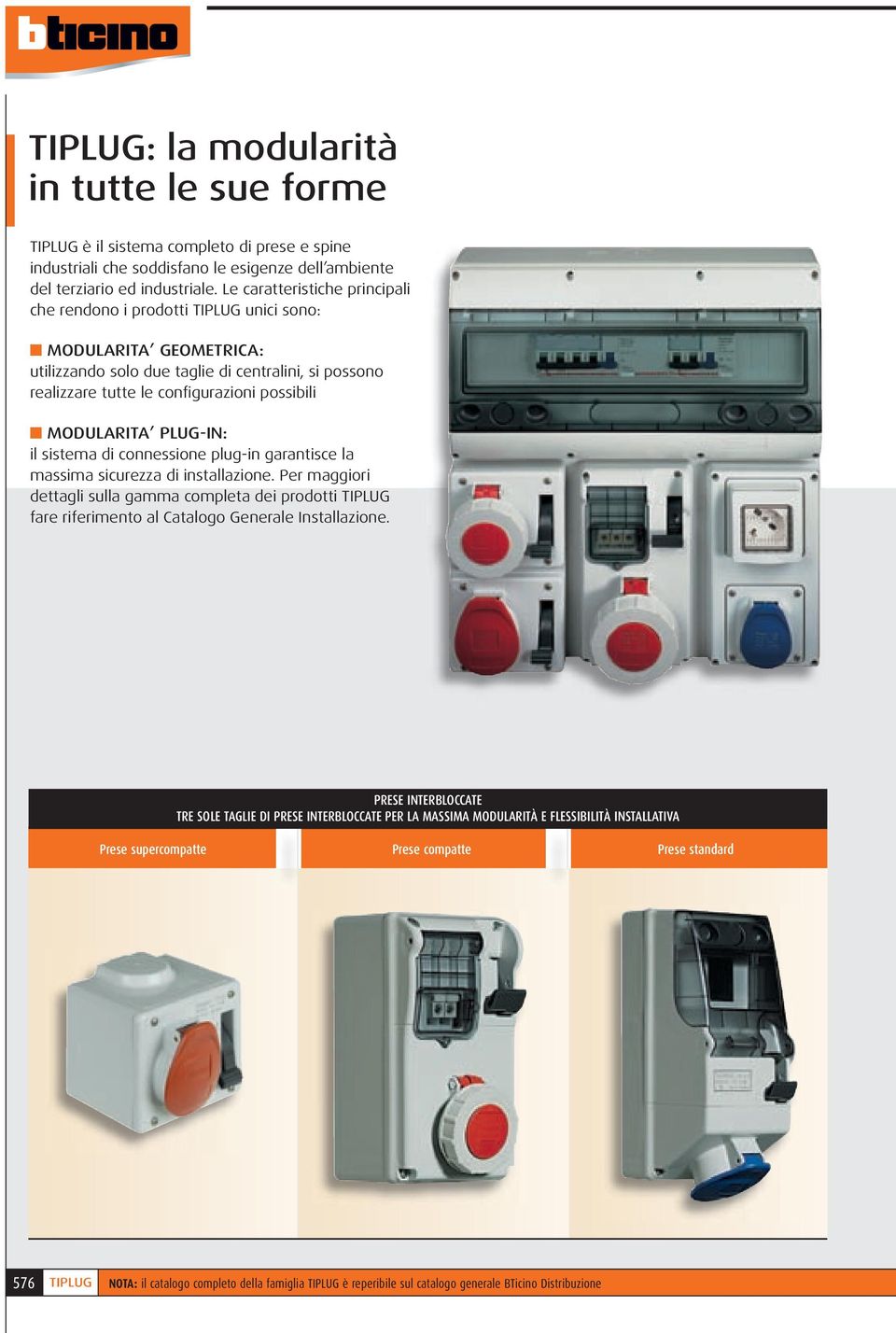 MODULARITA PLUG-IN: il sistema di connessione plug-in garantisce la massima sicurezza di installazione.