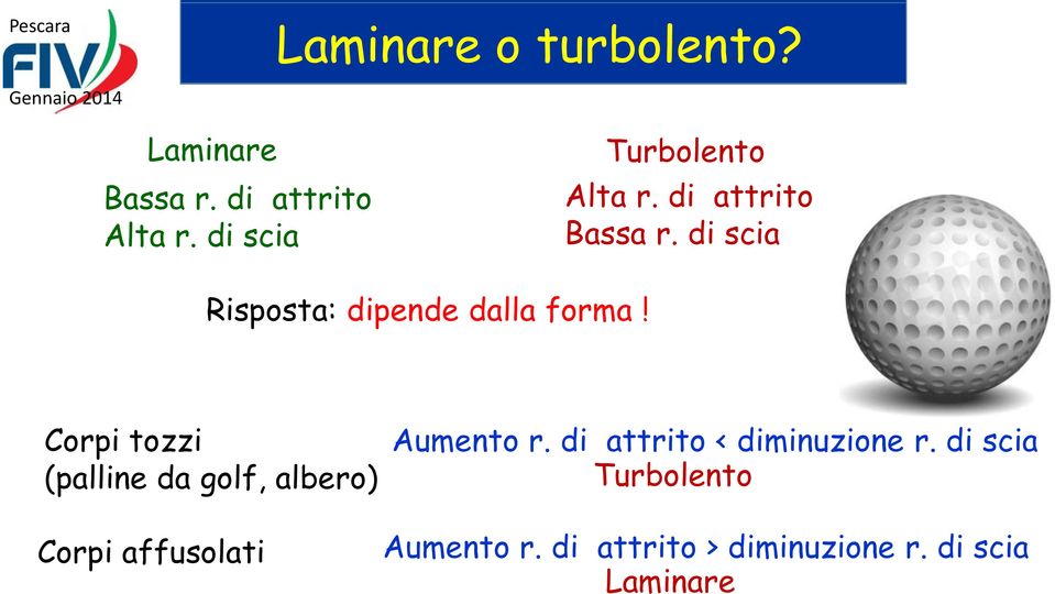 di scia Risposta: dipende dalla forma!