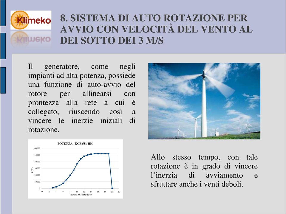 prontezza alla rete a cui è collegato, riuscendo così a vincere le inerziei iiili iniziali di rotazione.