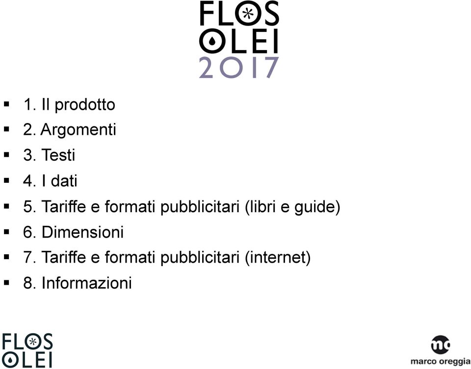 Tariffe e formati pubblicitari (libri e