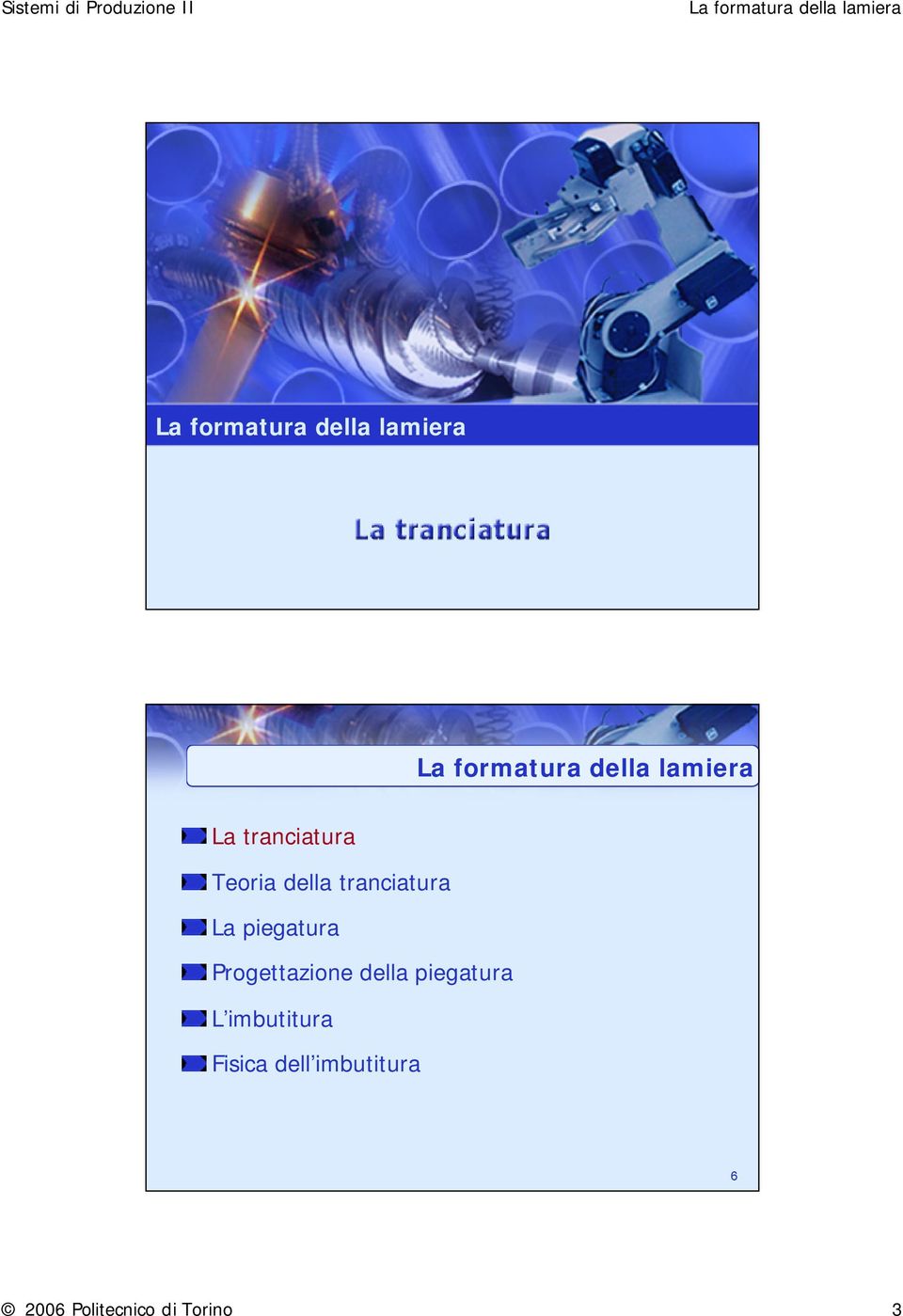 Progettazione della piegatura L