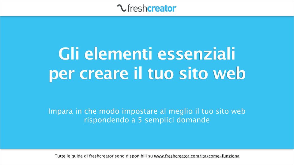 rispondendo a 5 semplici domande Tutte le guide di