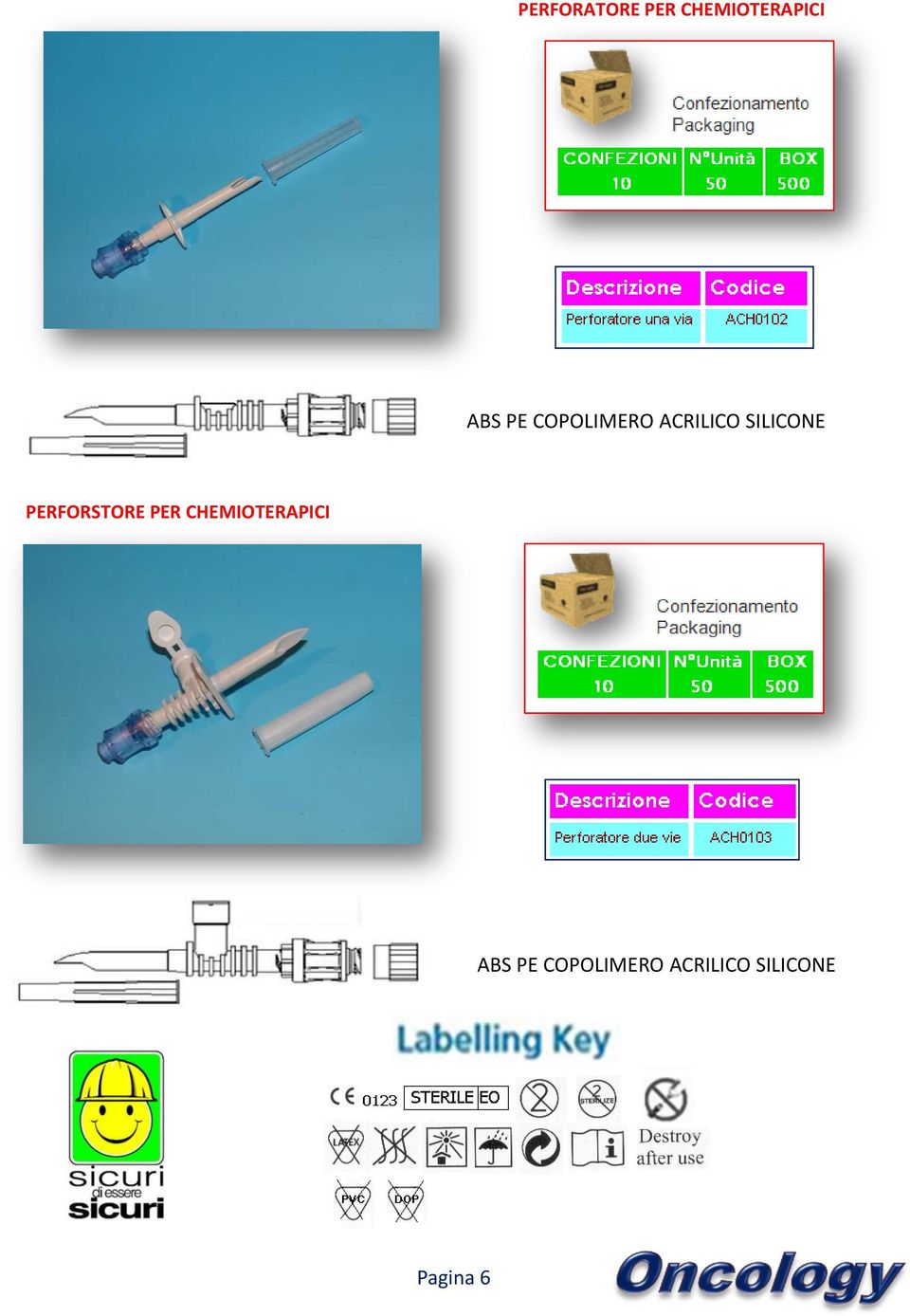 PERFORSTORE PER CHEMIOTERAPICI ABS 