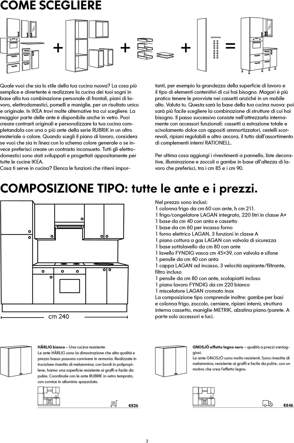 unico e originale. In IKEA trovi molte alternative tra cui scegliere. La maggior parte delle ante è disponibile anche in vetro.