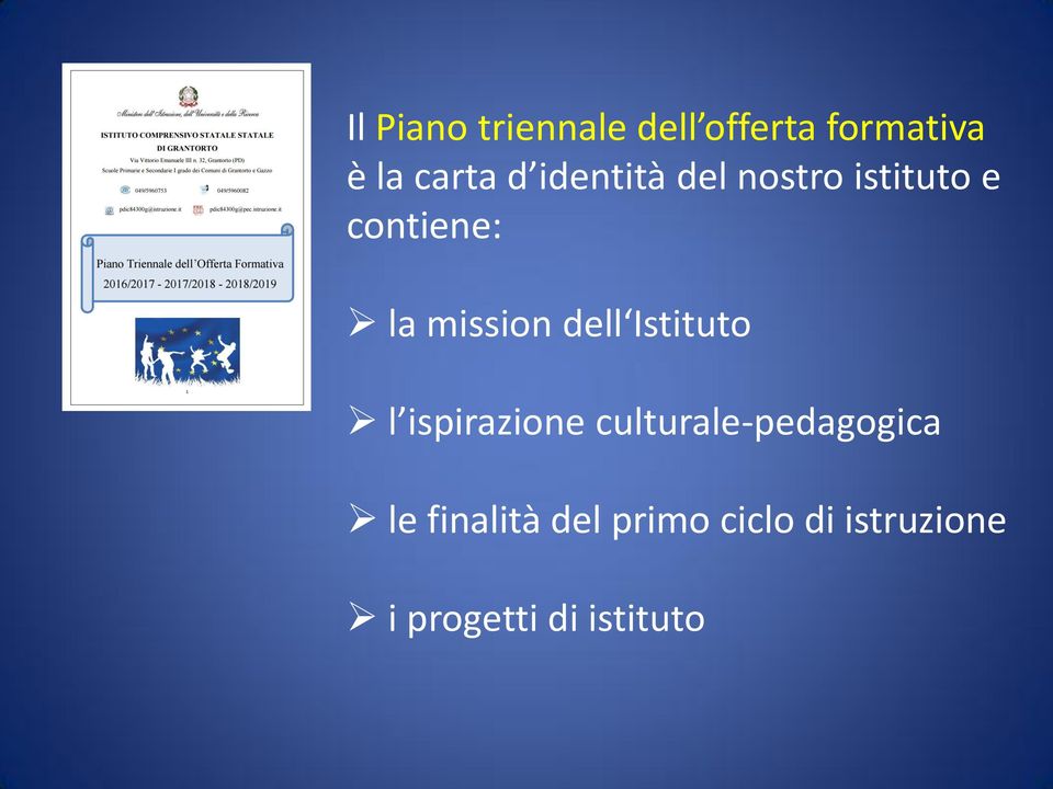 dell Istituto l ispirazione culturale-pedagogica le