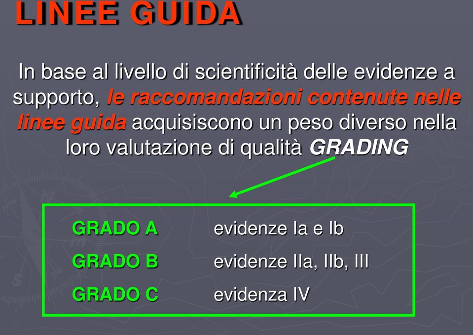 acquisiscono un peso diverso nella loro valutazione di qualità