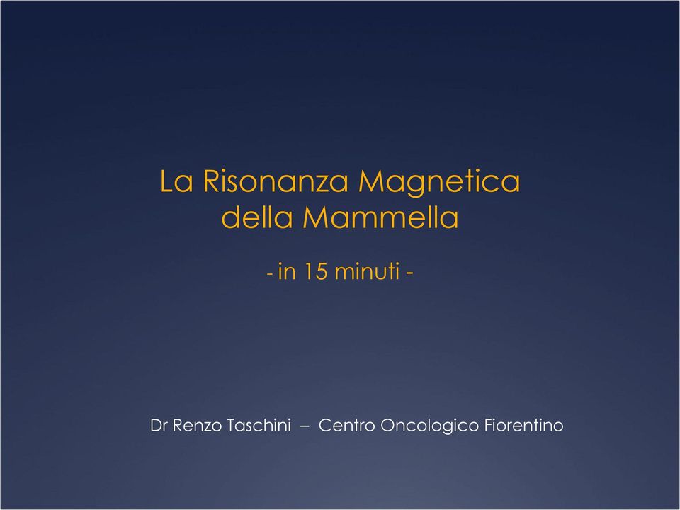 minuti - Dr Renzo