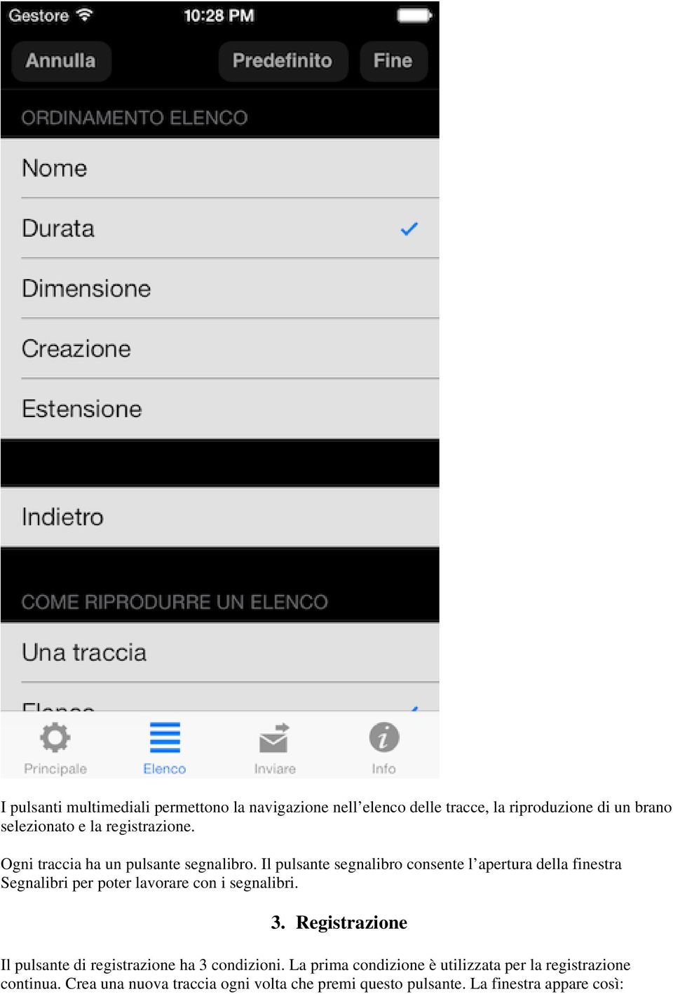 Il pulsante segnalibro consente l apertura della finestra Segnalibri per poter lavorare con i segnalibri. 3.