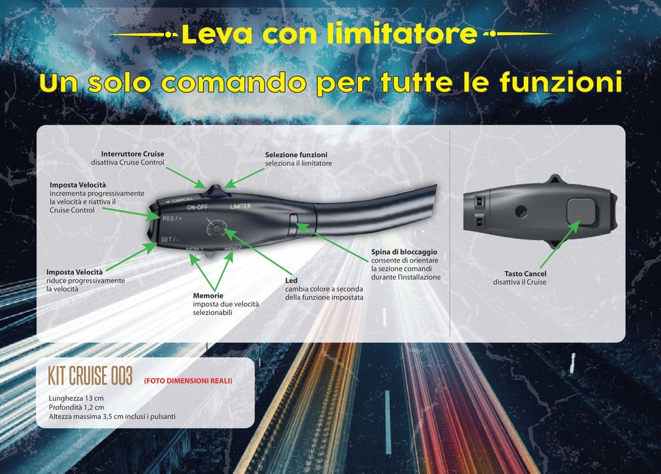 velocità selezionabili Led cambia colore a seconda della funzione impostata Spina di bloccaggio consente di orientare la sezione comandi durante l