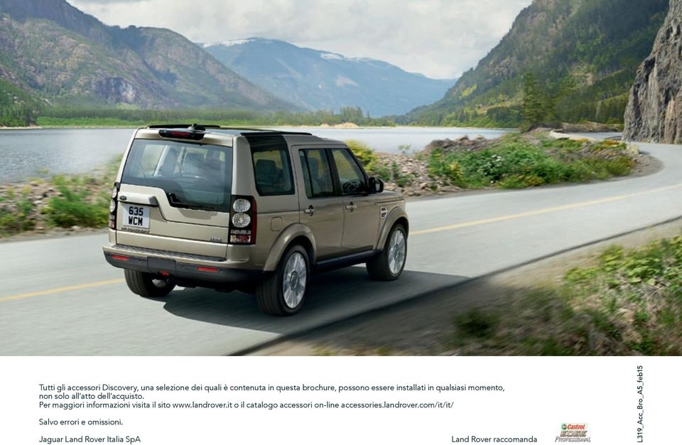 Per maggiori informazioni visita il sito www.landrover.