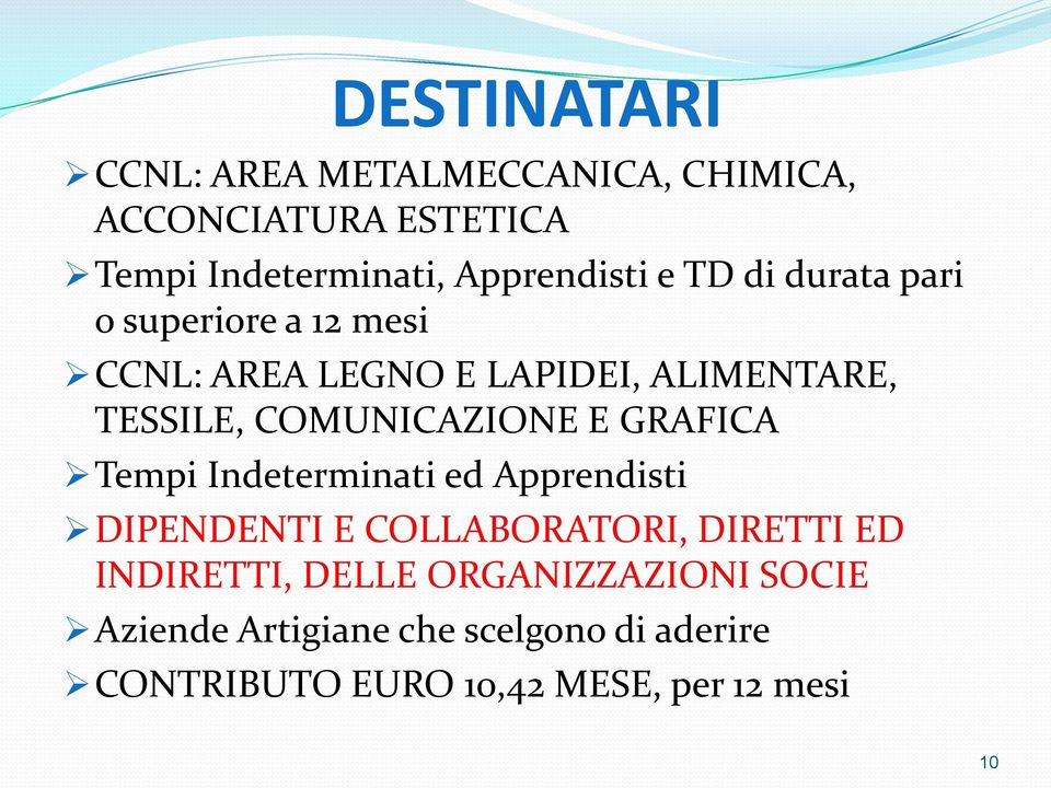 COMUNICAZIONE E GRAFICA Tempi Indeterminati ed Apprendisti DIPENDENTI E COLLABORATORI, DIRETTI ED