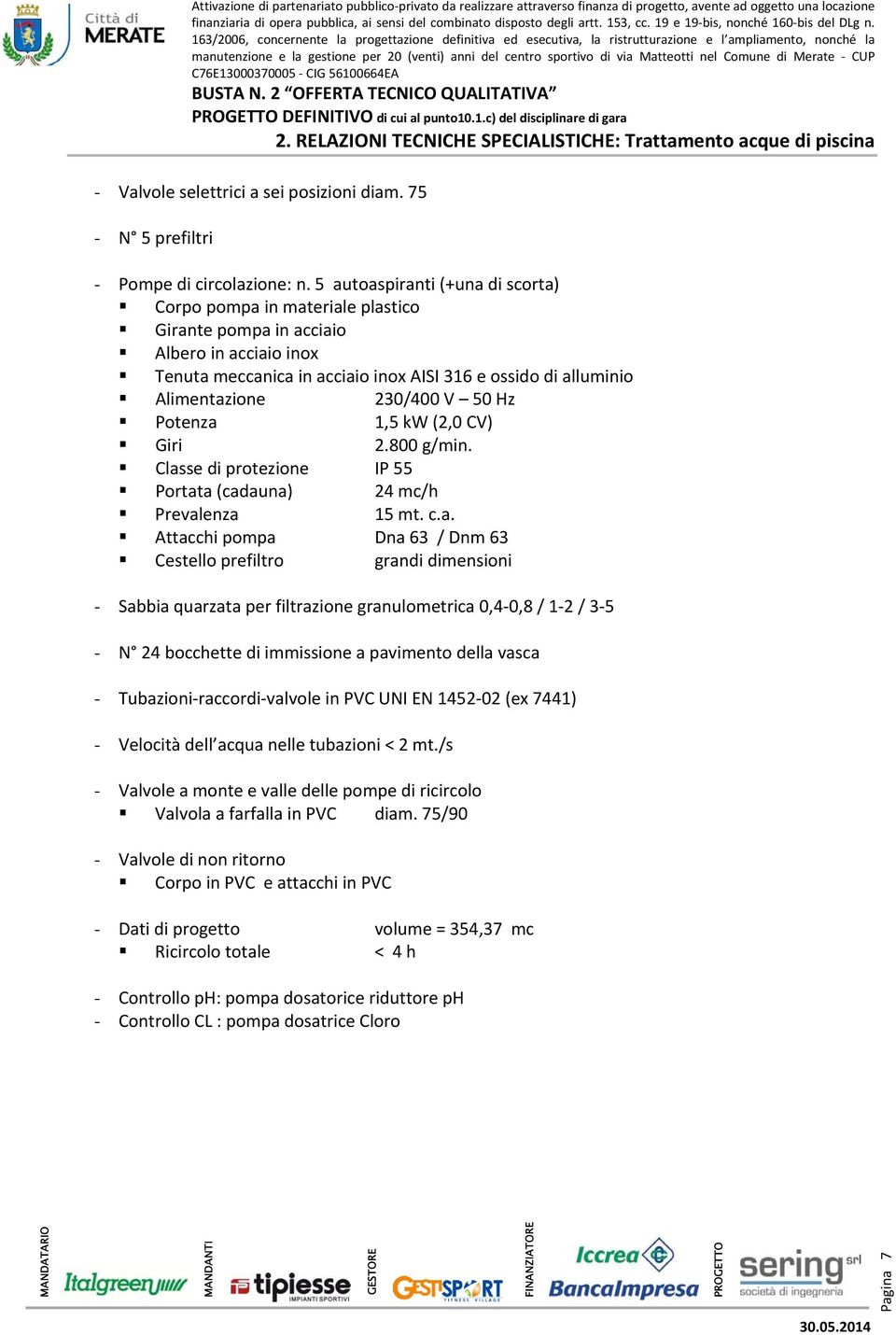 230/400 V 50 Hz Potenza 