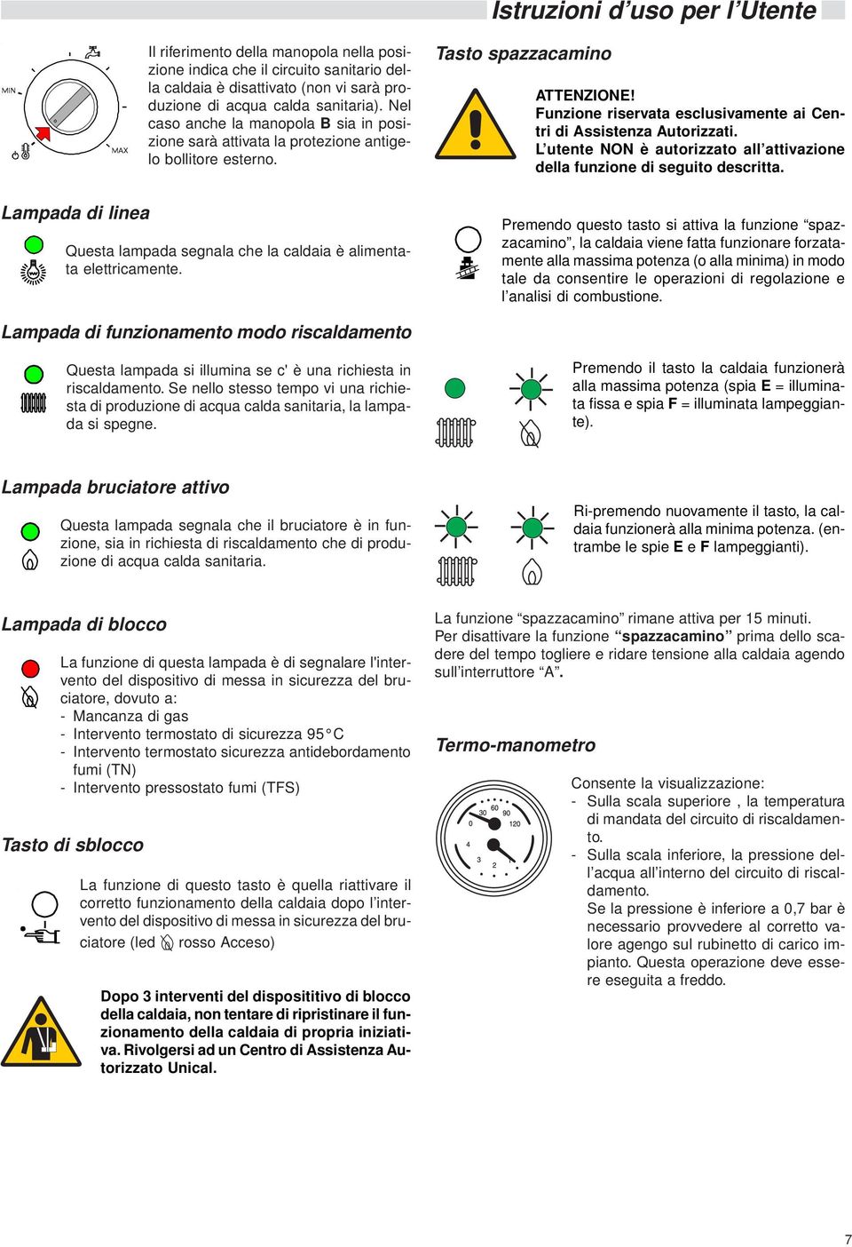 Funzione riservata esclusivamente ai Centri di Assistenza Autorizzati. L utente NON è autorizzato all attivazione della funzione di seguito descritta.