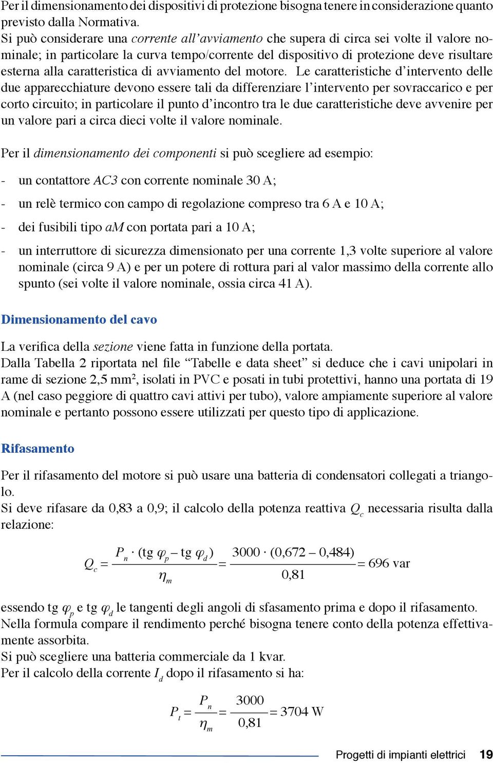 caratteristica di avviamento del motore.