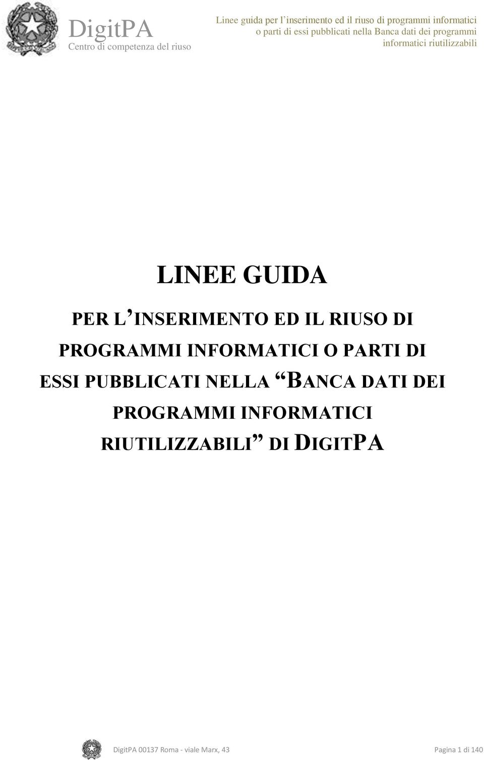 NELLA BANCA DATI DEI PROGRAMMI INFORMATICI