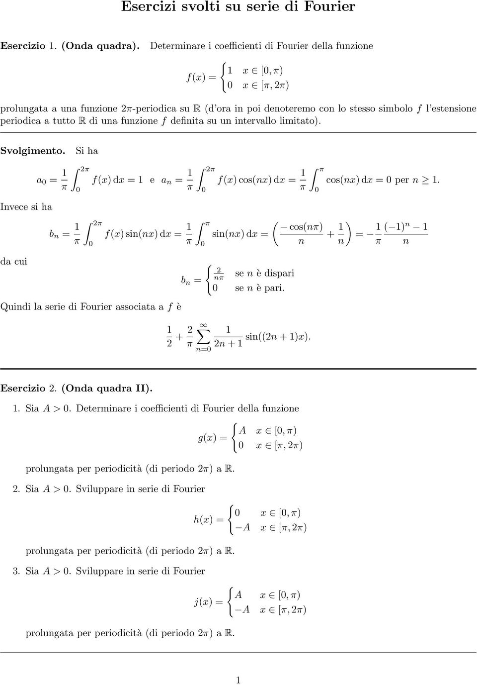 funzione f definita su un intervallo limitato.