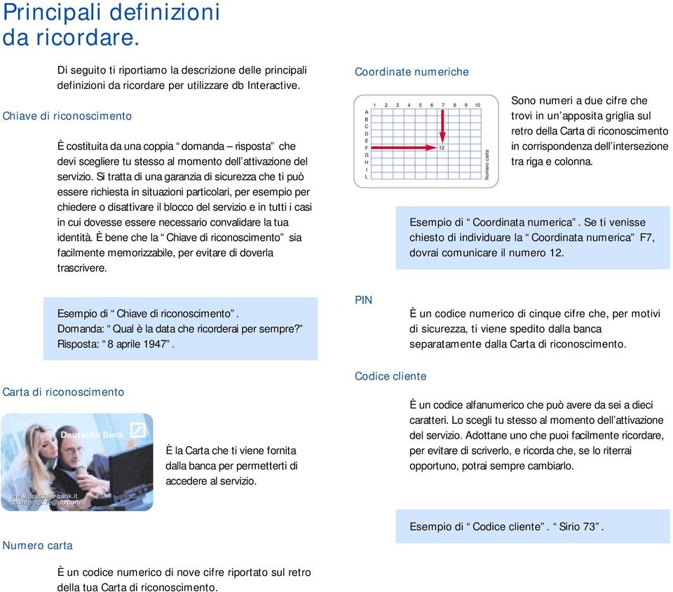 Si tratta di una garanzia di sicurezza che ti può essere richiesta in situazioni particolari, per esempio per chiedere o disattivare il blocco del servizio e in tutti i casi in cui dovesse essere