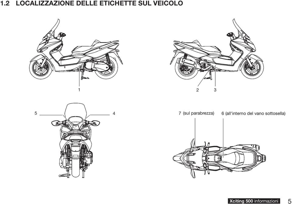 parabrezza) 6 (all'interno del