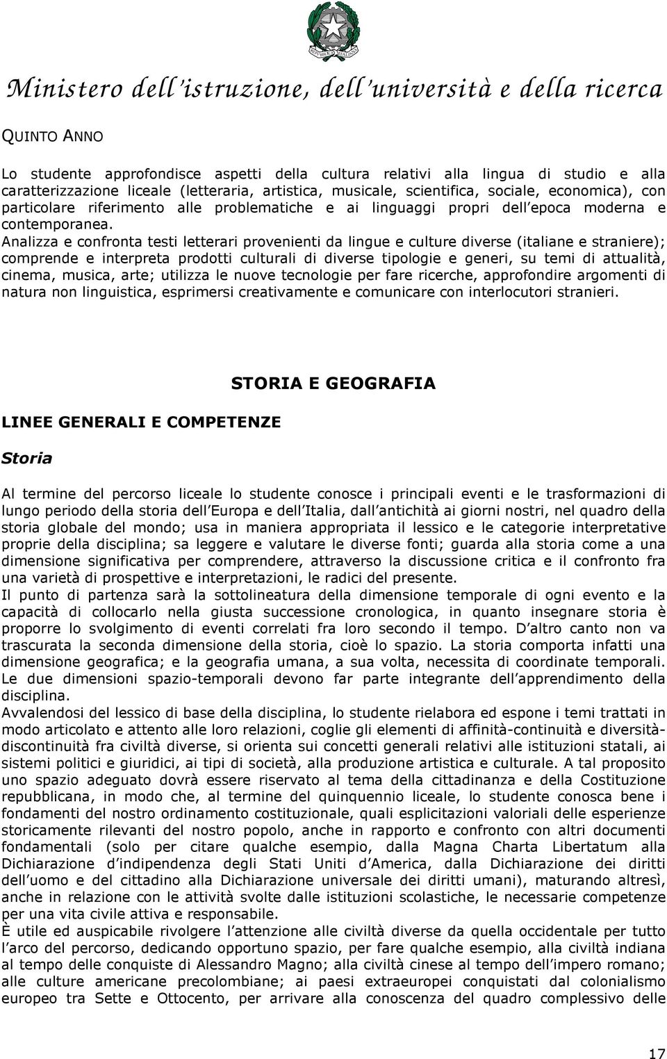 Analizza e confronta testi letterari provenienti da lingue e culture diverse (italiane e straniere); comprende e interpreta prodotti culturali di diverse tipologie e generi, su temi di attualità,