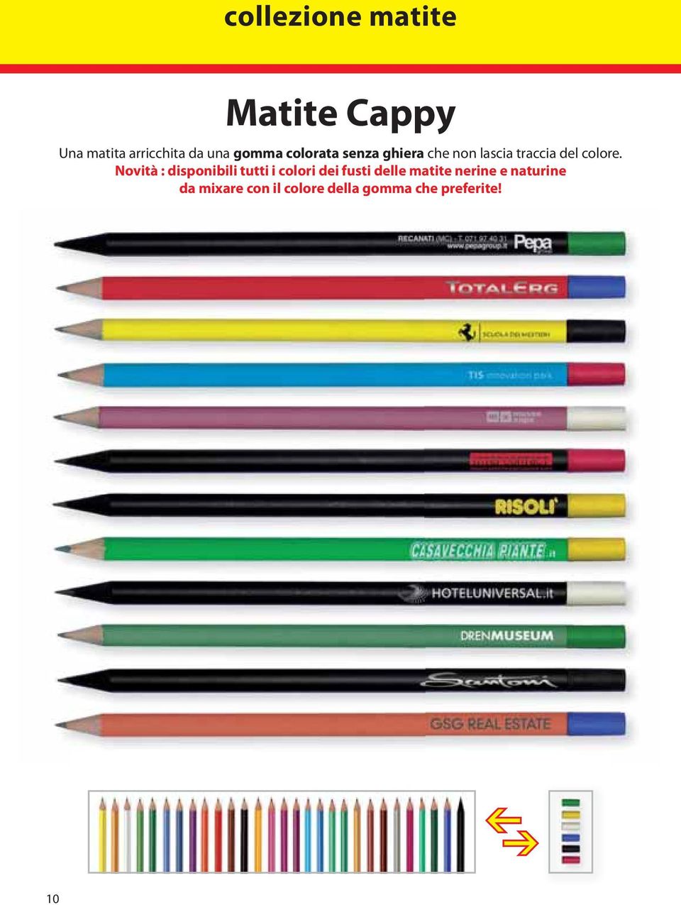Novità : disponibili tutti i colori dei fusti delle matite